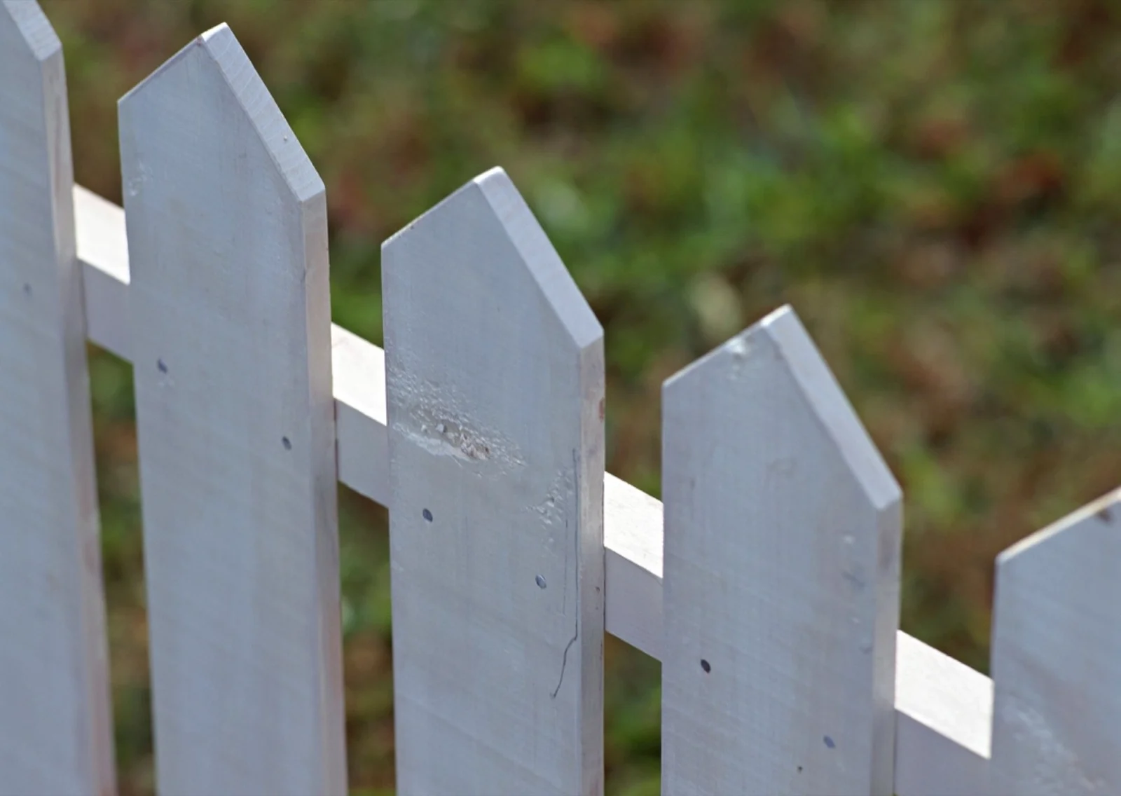 Cedarpost white vinyl picket fence installation
